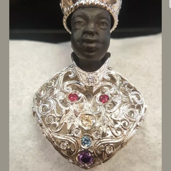 Jewelry Handcrafted Blackamoor Brooch Poshmark